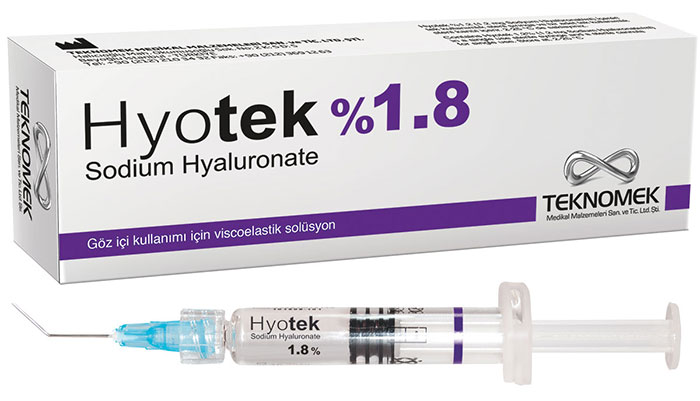 Віскоеластичний розчин гіалуронату натрію Hyotek 1,8%, 2мл